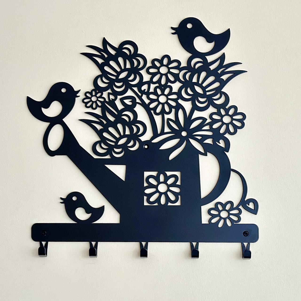 Вішалка для одягу та аксесуарів Лійка 5 гачків ширина основи для гачків 25 см (27022527S)