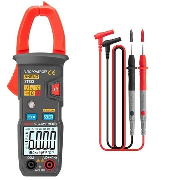 Мультиметр цифровий ANENG ST183 з токовими кліщами 6000 відліків (НР051505)