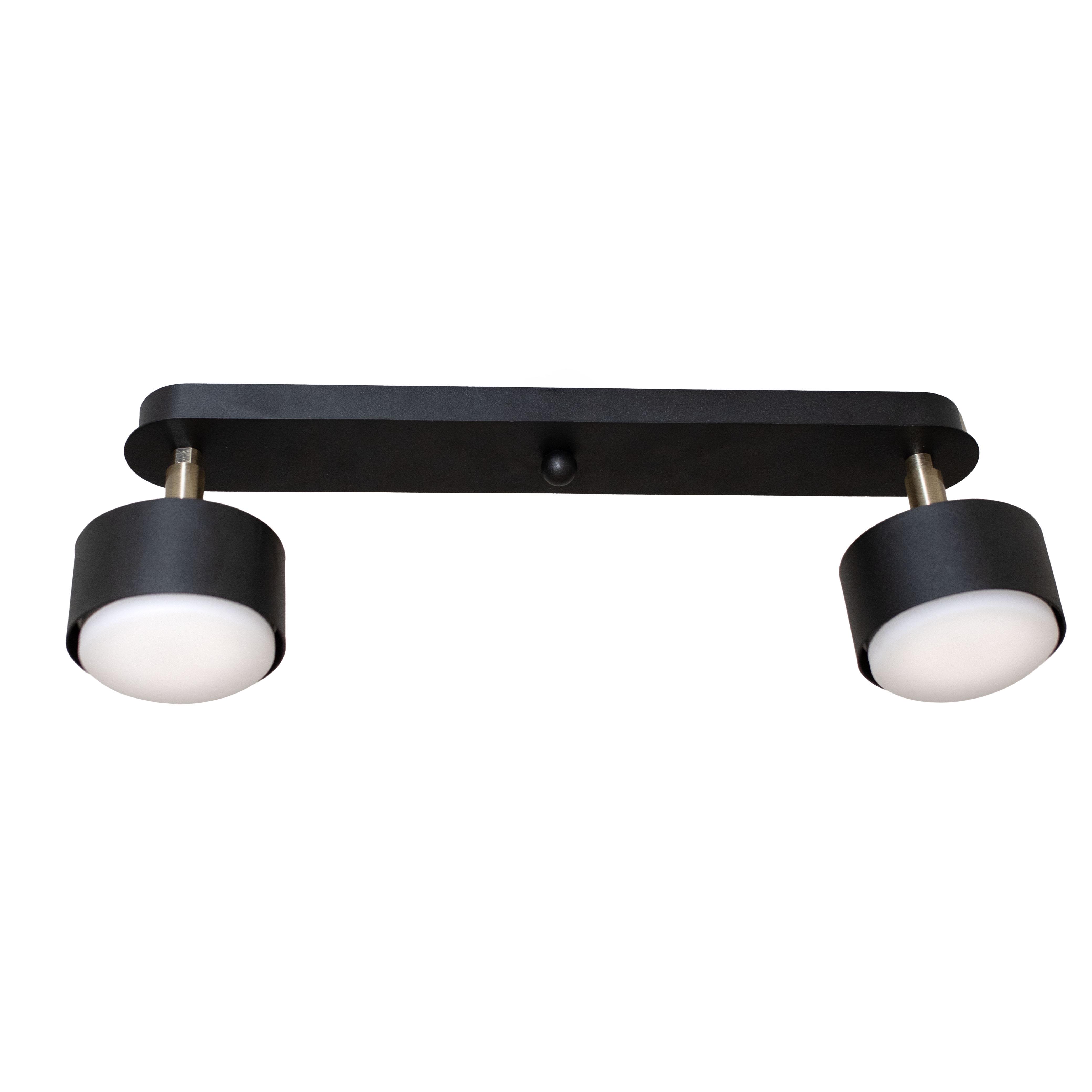 Светильник потолочный MSK ELECTRIC Copter GX53 NL 80405-2 BK с поворотными плафонами под две лампы