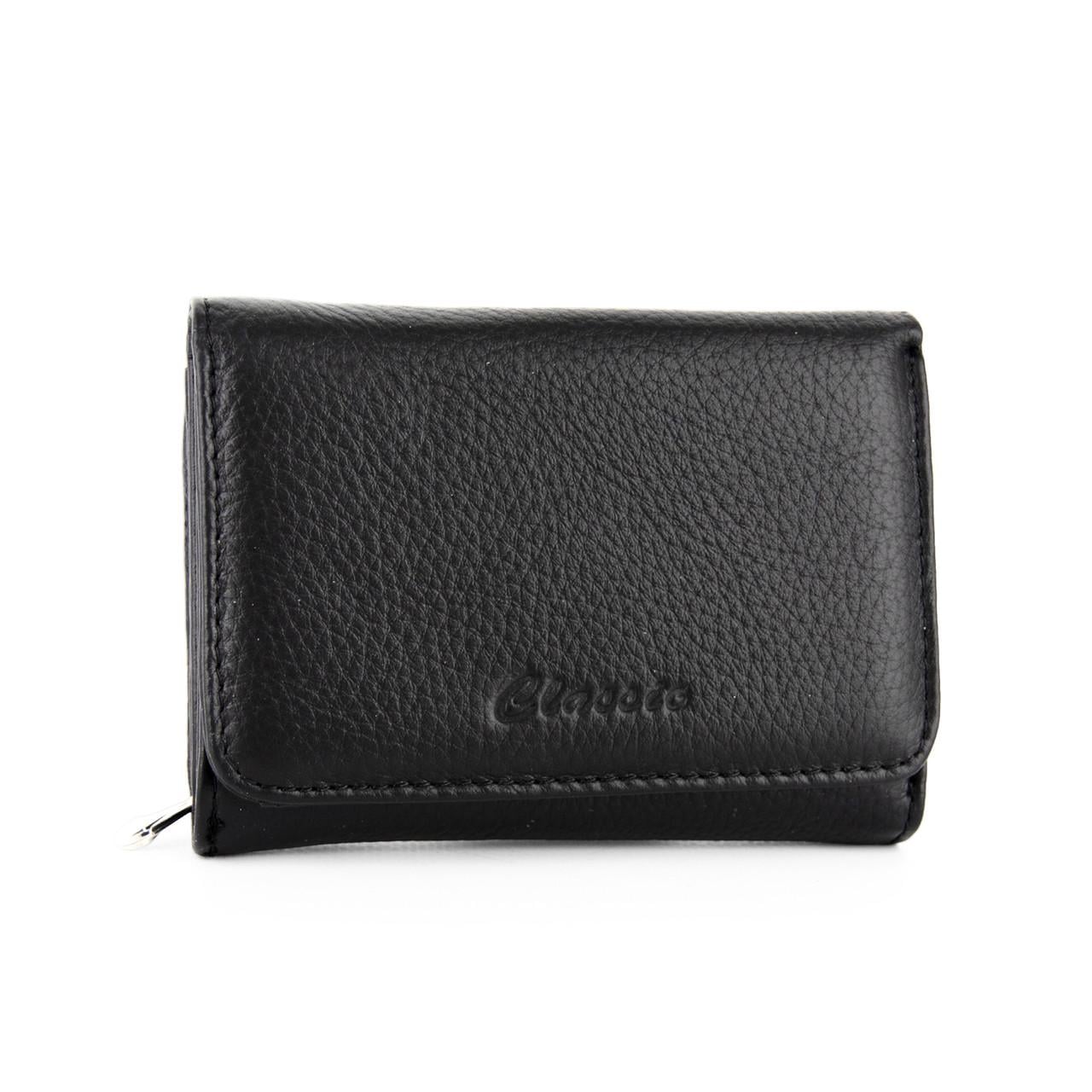 Кошелек женский кожаный Classic 2401-1702-2 маленький Черный (3050270483)