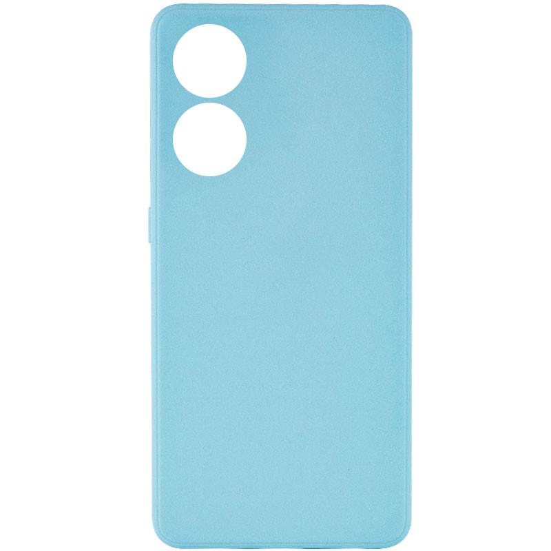Противоударный силиконовый чехол Candy Full Camera для Oppo Reno 8 T 4G Бирюзовый / Turquoise