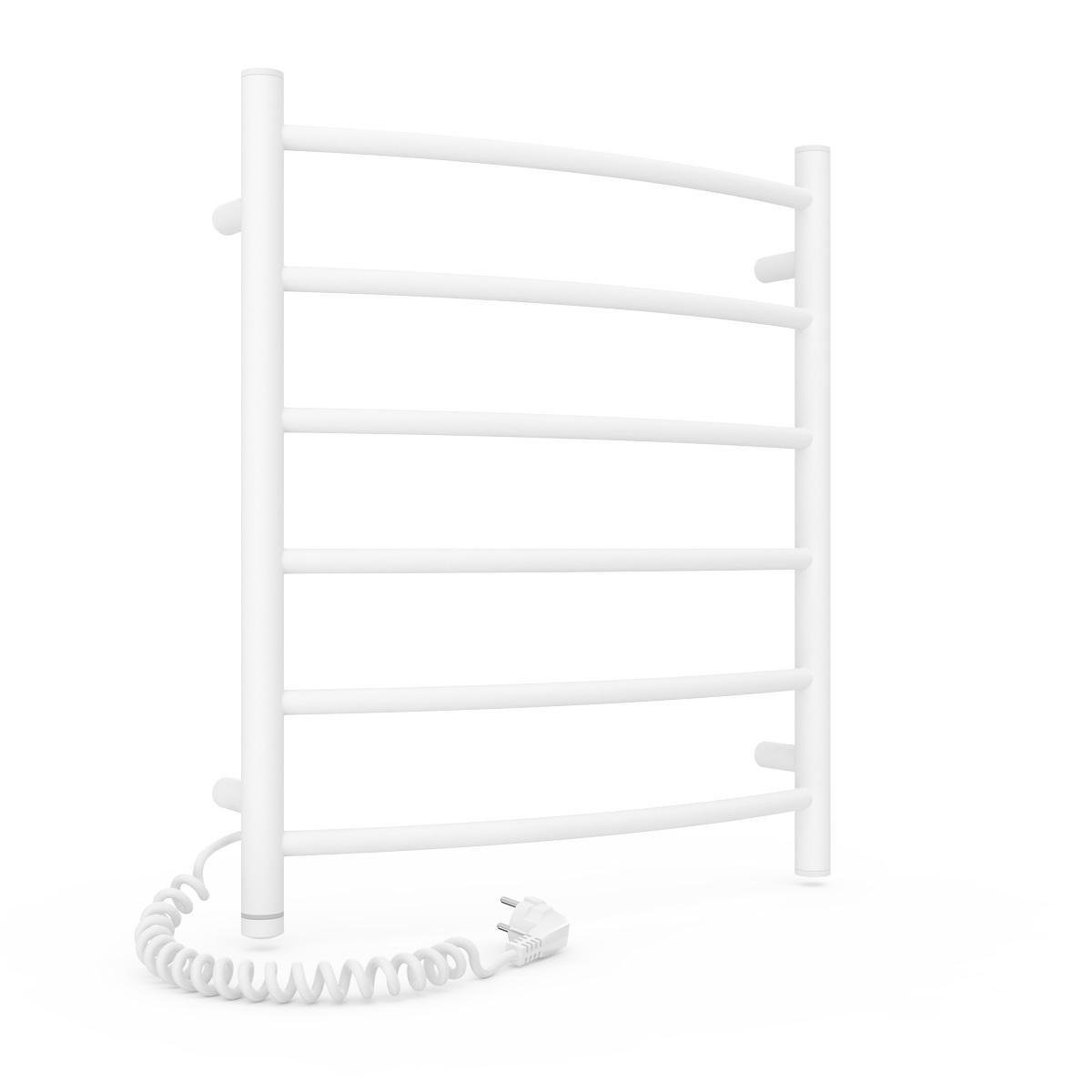 Полотенцесушитель электрический Laris Классик ЧФ 6 вертикальный 600x500 мм Белый (AKV-73207860)