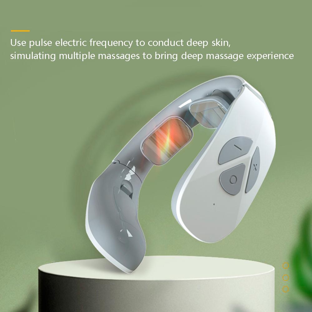 Масажер для шиї Smart Neck Massager J001-1D Біло-сірий (1009257-White) - фото 8