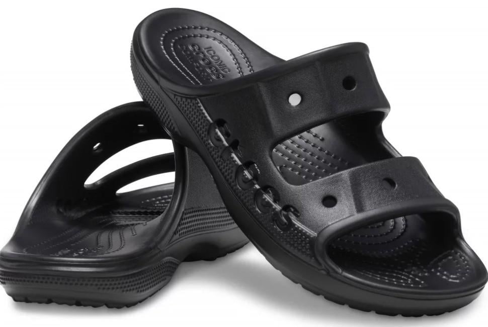 Шльопанці чоловічі Crocs Baya Black р. 43-44 Чорний (25474)