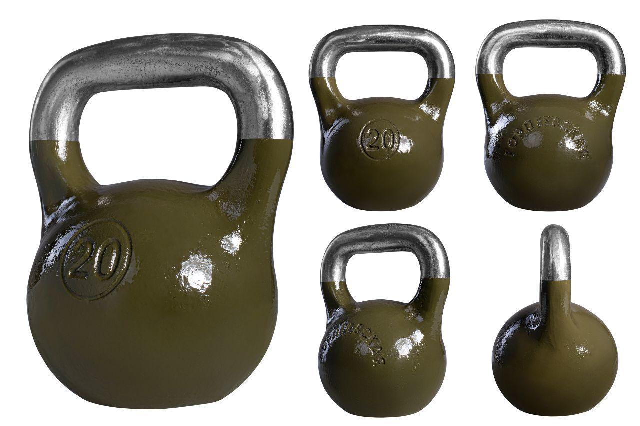 Гиря чавунна цільна 20 кг Зелений (67852) - фото 2 Гиря чавунна цільна 20 кг Зелений (67852) - фото 2