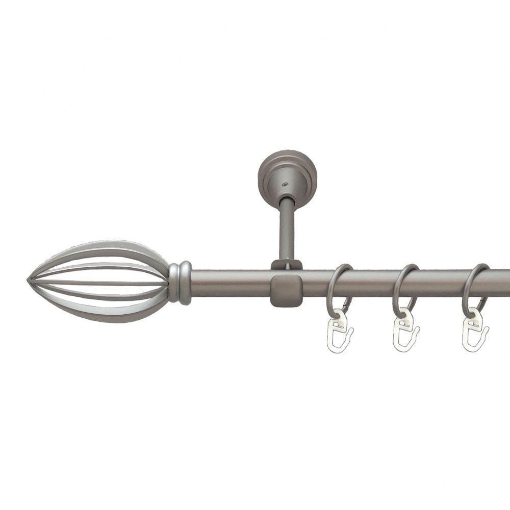 Карниз для штор Orvit Пантеон однорядный гладкий 16 мм 200 см Сатин (6091344)