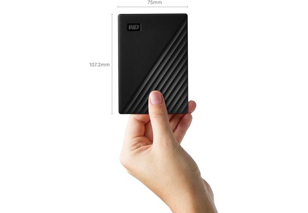 Зовнішній жорсткий диск WD My Passport 2 TB WDBYVG0020BBK-WESN Black (48534) - фото 3