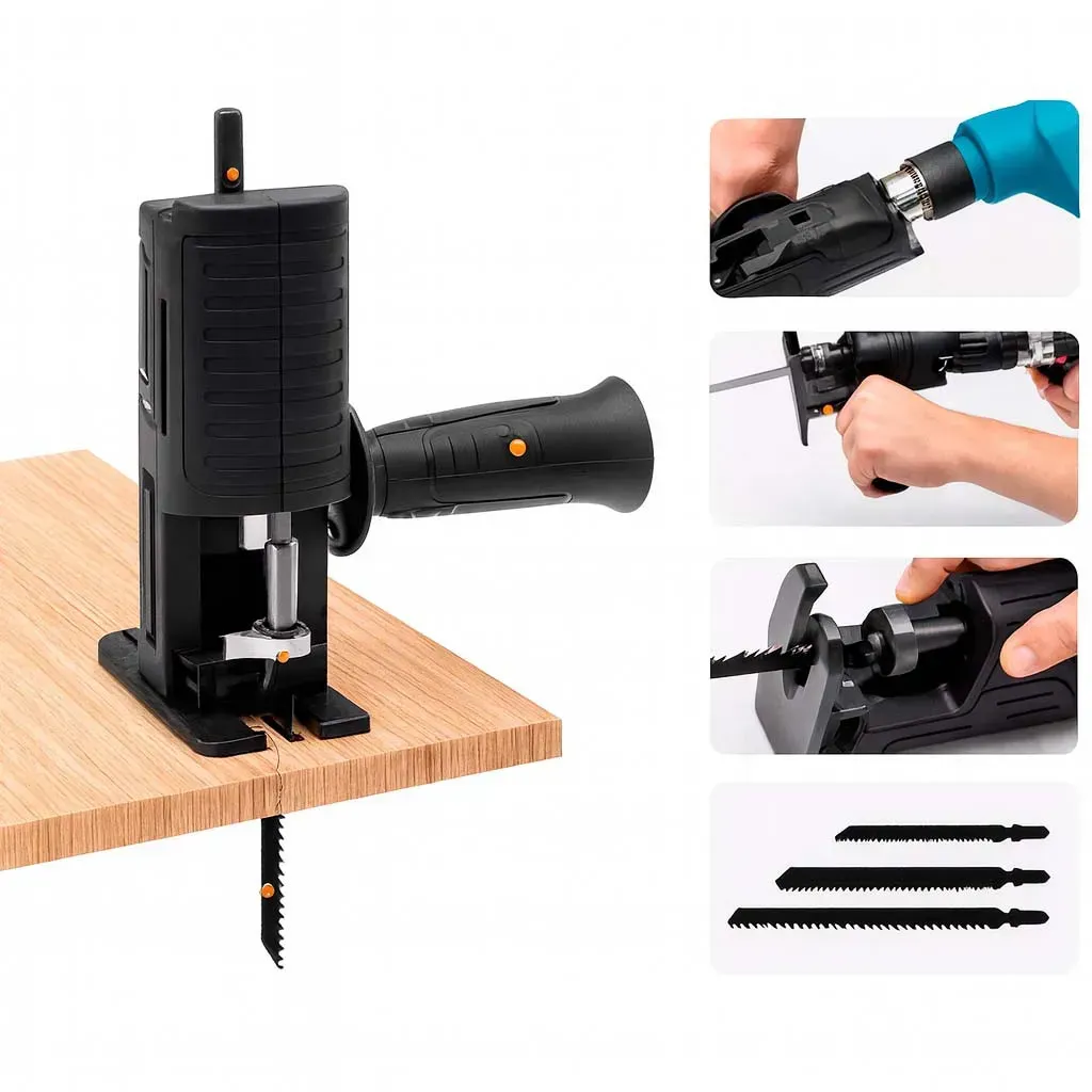 Насадка на дриль шуруповерт з 9 полотнами (234587779) - фото 3 Насадка на дриль шуруповерт з 9 полотнами (234587779) - фото 3