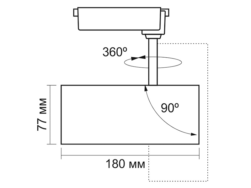 Светильник светодиодный трековый Videx VL-TR04-304W 30W 4100K Белый (8933) - фото 6 Светильник светодиодный трековый Videx VL-TR04-304W 30W 4100K Белый (8933) - фото 6