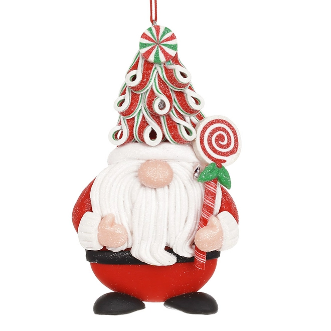 Новогодняя подвеска Карамельный Санта 11,5 см (13579)