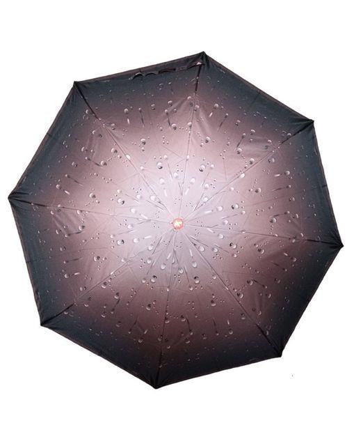 Зонт Toprain 2056 полуавтомат женский на 8 спиц капли Коричневый