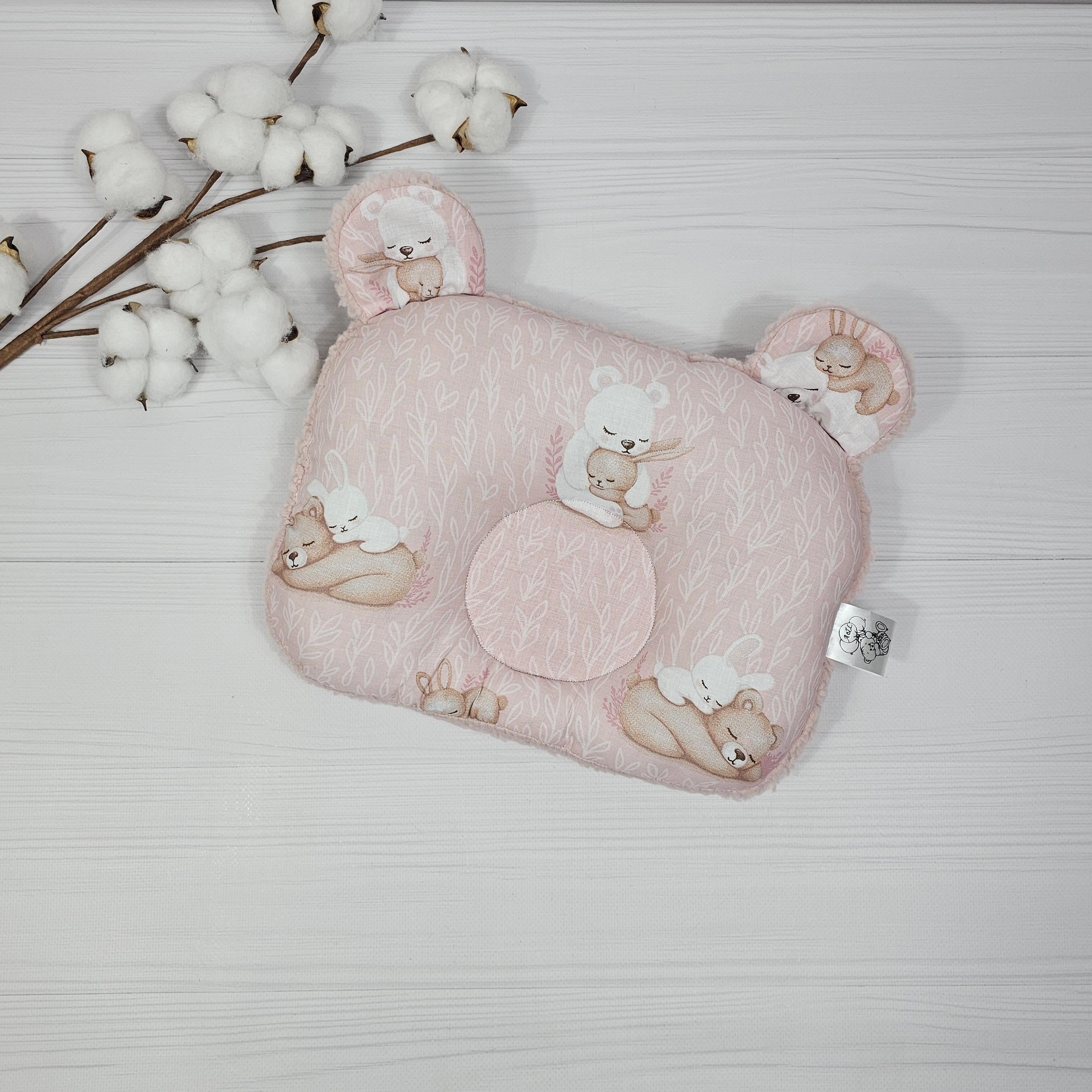 Подушка детская ортопедическая a.l.babybox Тедди Сладкие объятия 24x32 см Розовый (34032360)