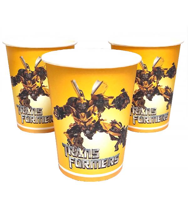 Бумажные стаканы Transformers 10 шт. 250 мл Бумажные стаканы Transformers 10 шт. 250 мл