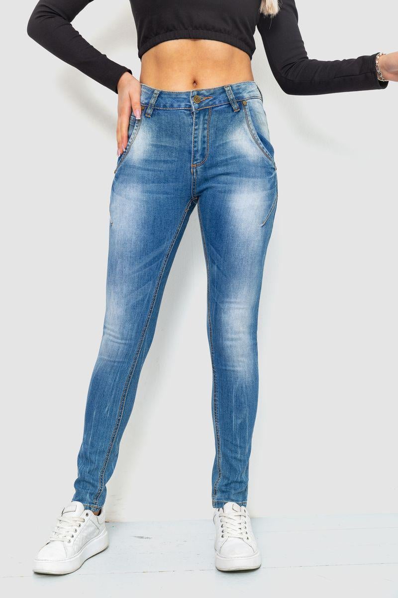 Джинси жіночі з потертостями Ager 244RS07 р. 25 Синій (65f2d3f7a4b9607aef04ec58)