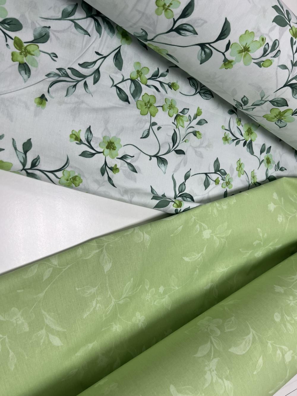 Комплект постельного белья на резинке Диана ранфорс двуспальный/наволочки 50х70/70x70 см (8941) - фото 3