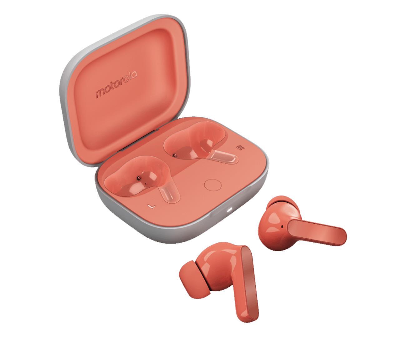 Навушники TWS Motorola Moto Buds Coral Peach (PG38C05750)