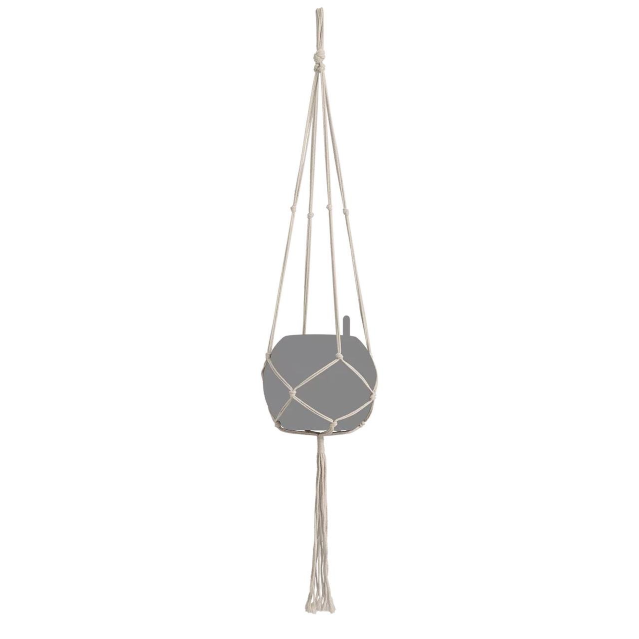 Подвес Lechuza Macramé BOHO 120 см Белый (A-026056)