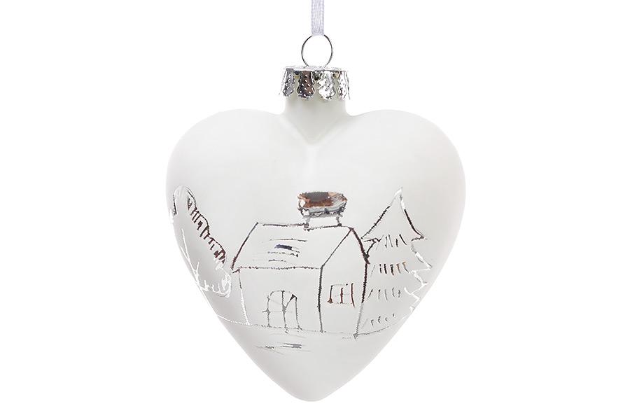 Елочное украшение Сердце BonaDi (NY15-278)