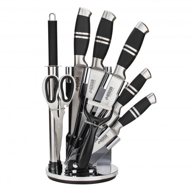 Набор ножей кухонных Benson BN-402 на подставке из 9 пр. (N40287934)