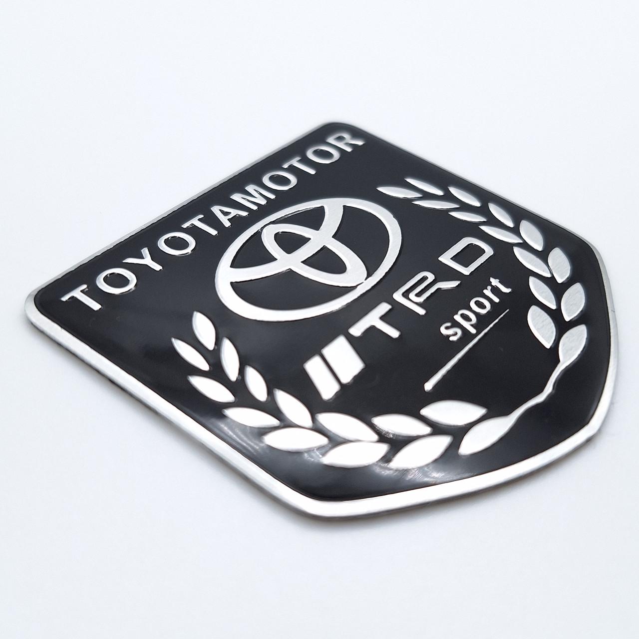 Емблема алюмінієва TRD Sport Toyota Чорний 5х5 см (2266403468)