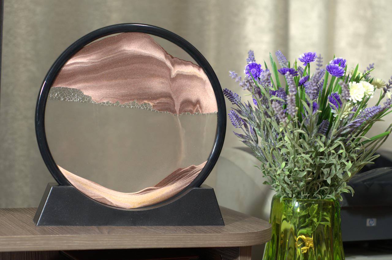 3D-картина антистресс Moving Sandscapes Песчаный пейзаж в рамке 18 см Коричневый/Черный