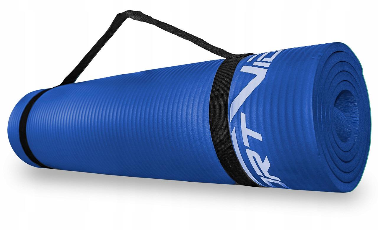 Коврик спортивный SportVida NBR SV-HK0075 180x60x1,5 см Blue - фото 3