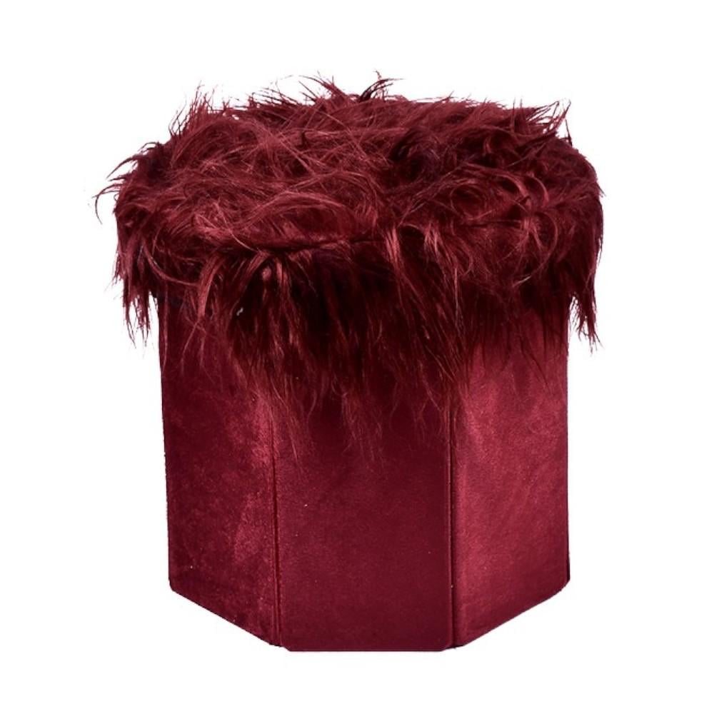 Тумба-пуф з кришкою Stenson Mossy 30х28 см Червоний (R33436)