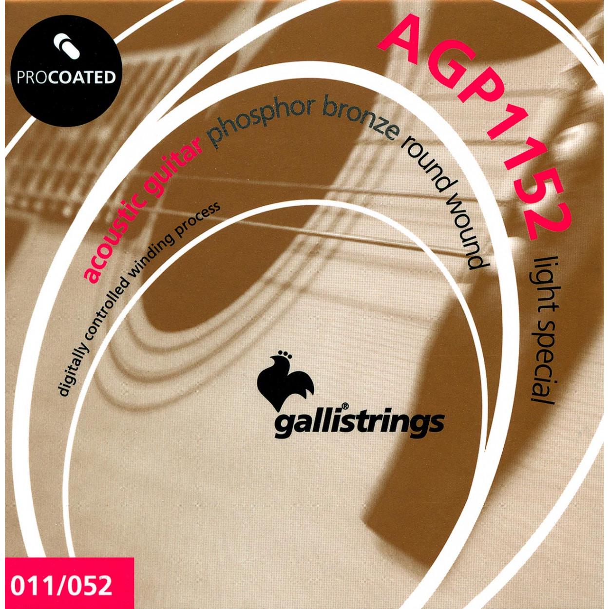 Струни для акустичної гітари GalliStrings AGP1152 Light Special (21181)