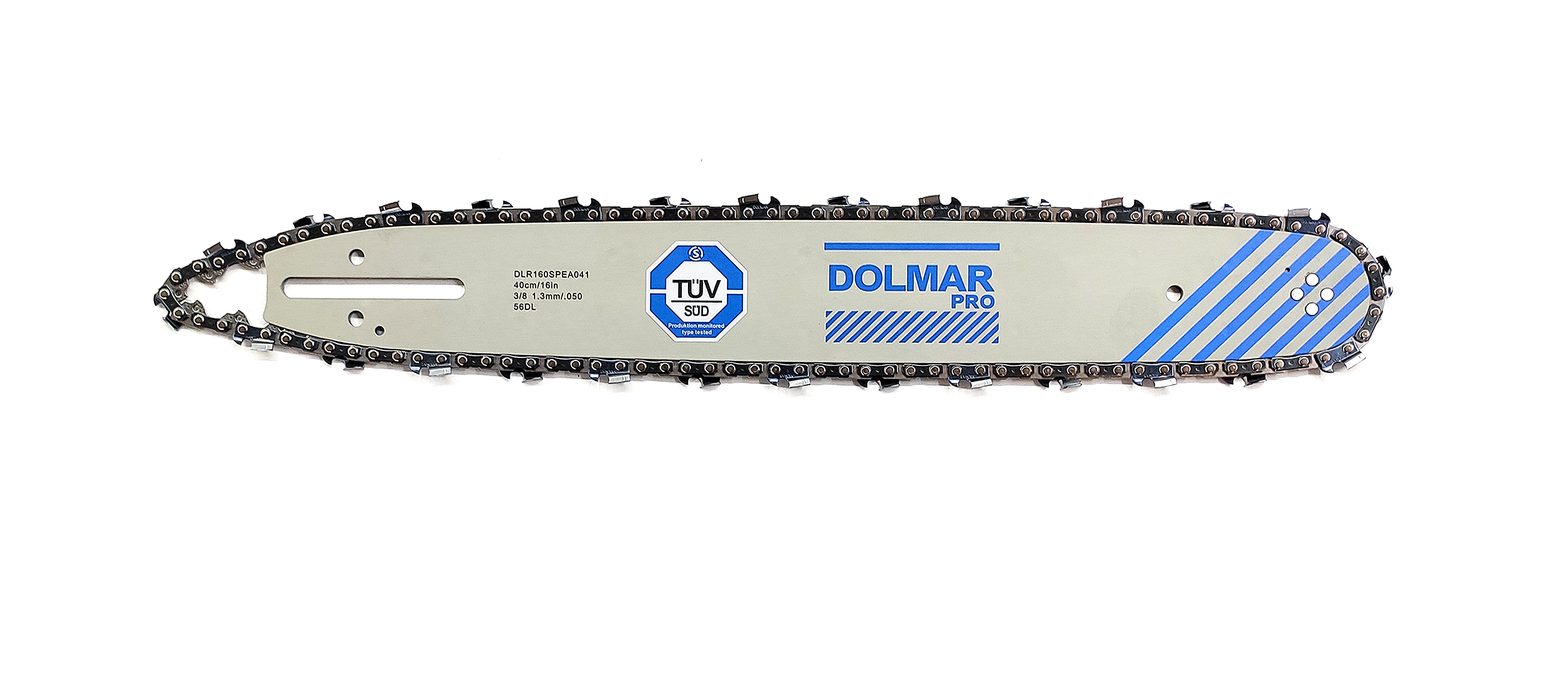 Комплект Dolmar шина/цепь для электропилы 40 см 56 звеньев 3/8 шаг толщина звена 1,3 мм (1681367783)