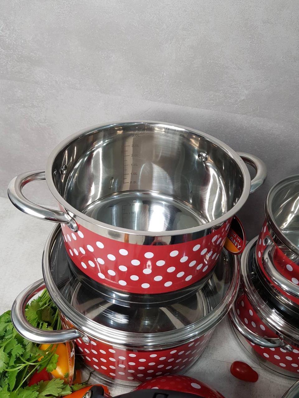 Набір каструль Edenberg EB-4055 12 пр. - фото 3 Набір каструль Edenberg EB-4055 12 пр. - фото 3