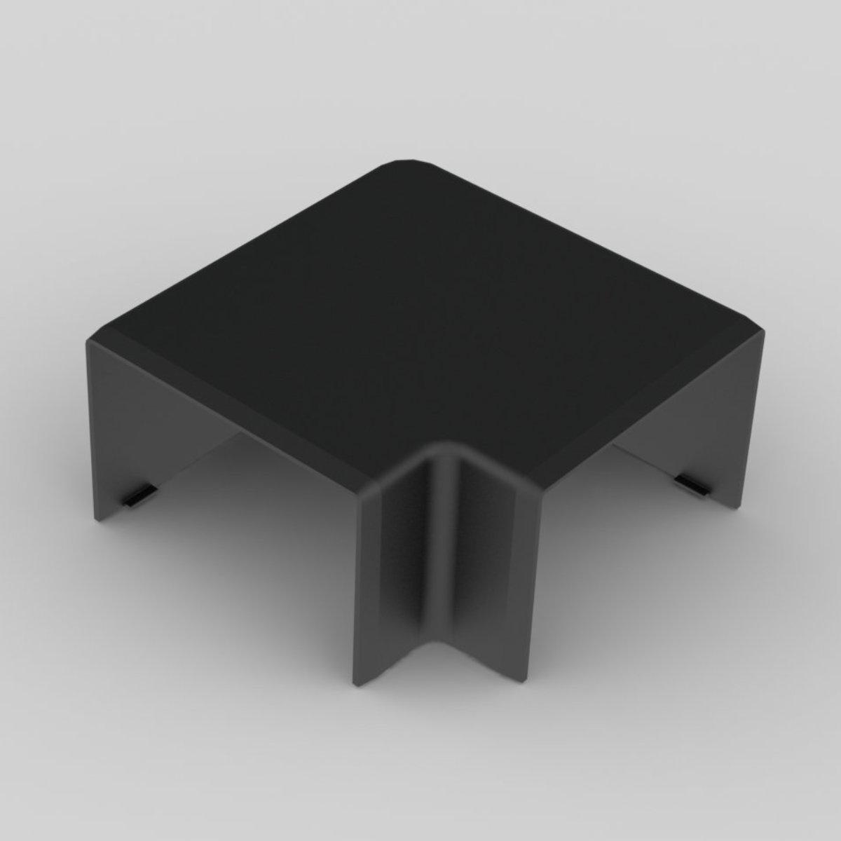 Угол плоский KOPOS для короба LH 60x40 мм ПВХ Черный (8653_FB)