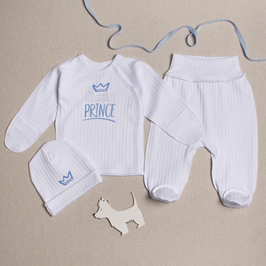 Комплект RoyalBaby Little Prince интерлок р. 62 3 шт. Белый (143782-19246)