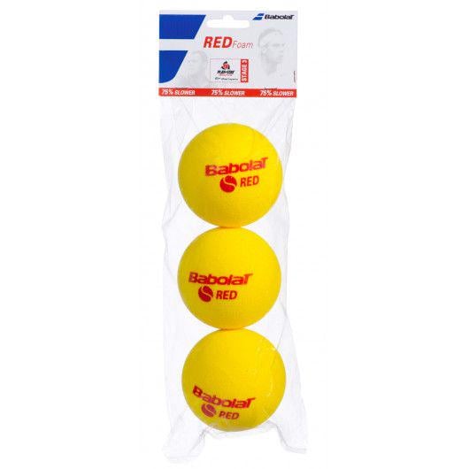 Мячи теннисные Babolat Red Foam 3 шт. (501037/113Y) - фото 1