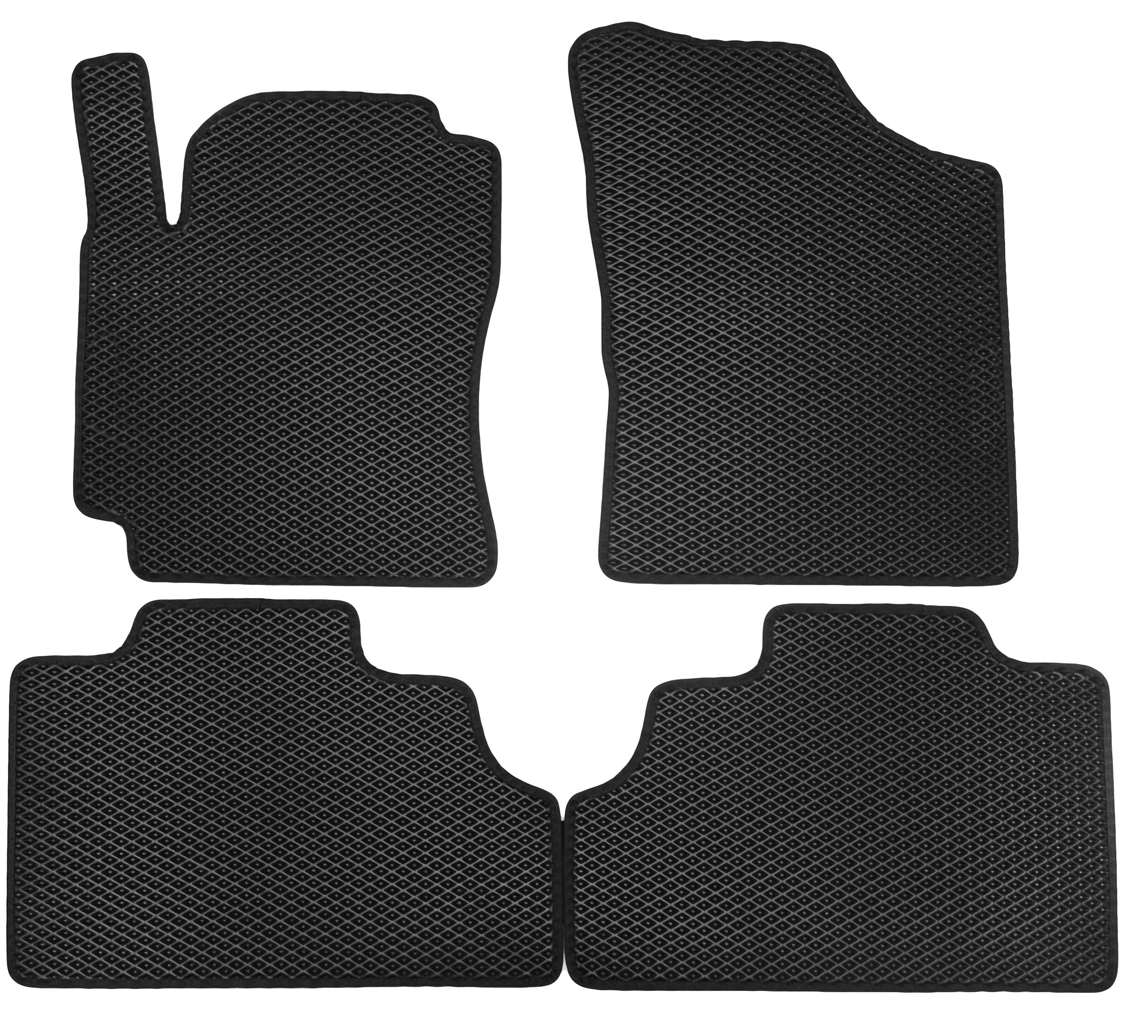 Коврики в салон Kinetic для Geely CK '06-09 EVA-полимерные Черный