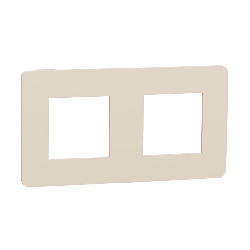 Рамка Schneider Electric 2-постовая ABS-UV Unica Бежевый (NU280444)