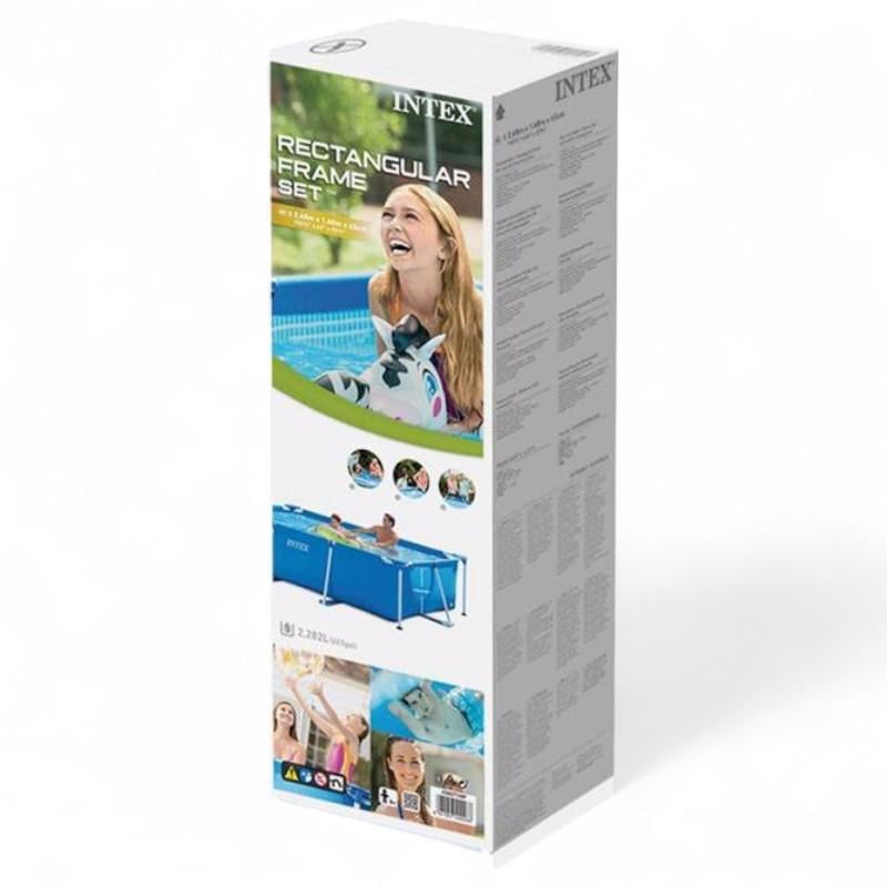 Бассейн каркасный Intex Rectangular Frame Pool 260x160x65 см (28271) - фото 3 Бассейн каркасный Intex Rectangular Frame Pool 260x160x65 см (28271) - фото 3