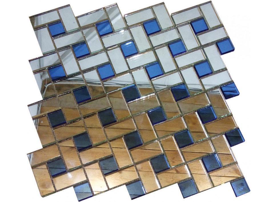 Мозаика зеркальная Vivacer ZD-16 на сетке (001466)