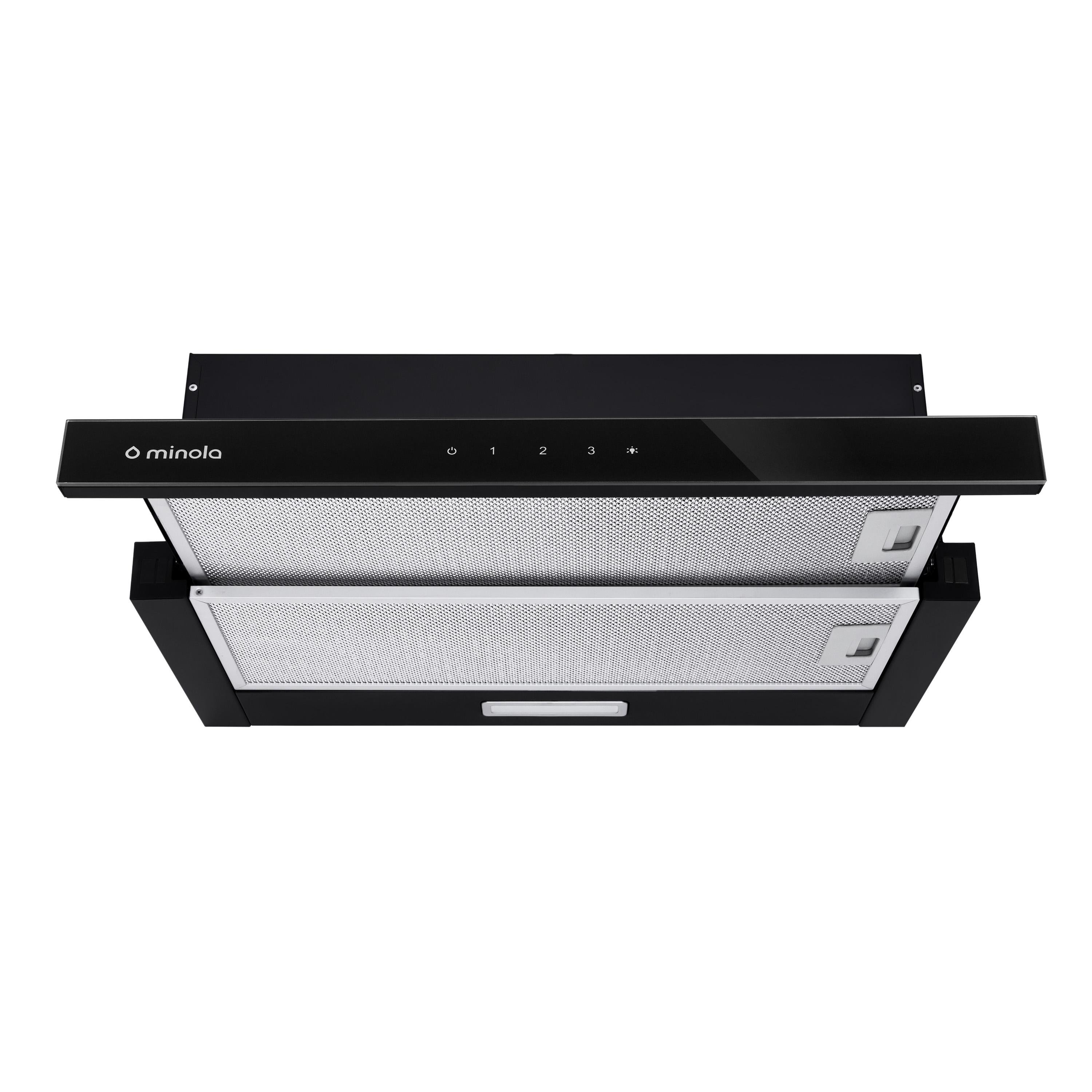 Витяжка телескопічна Minola HTLS 6234 BL 700 LED Glass