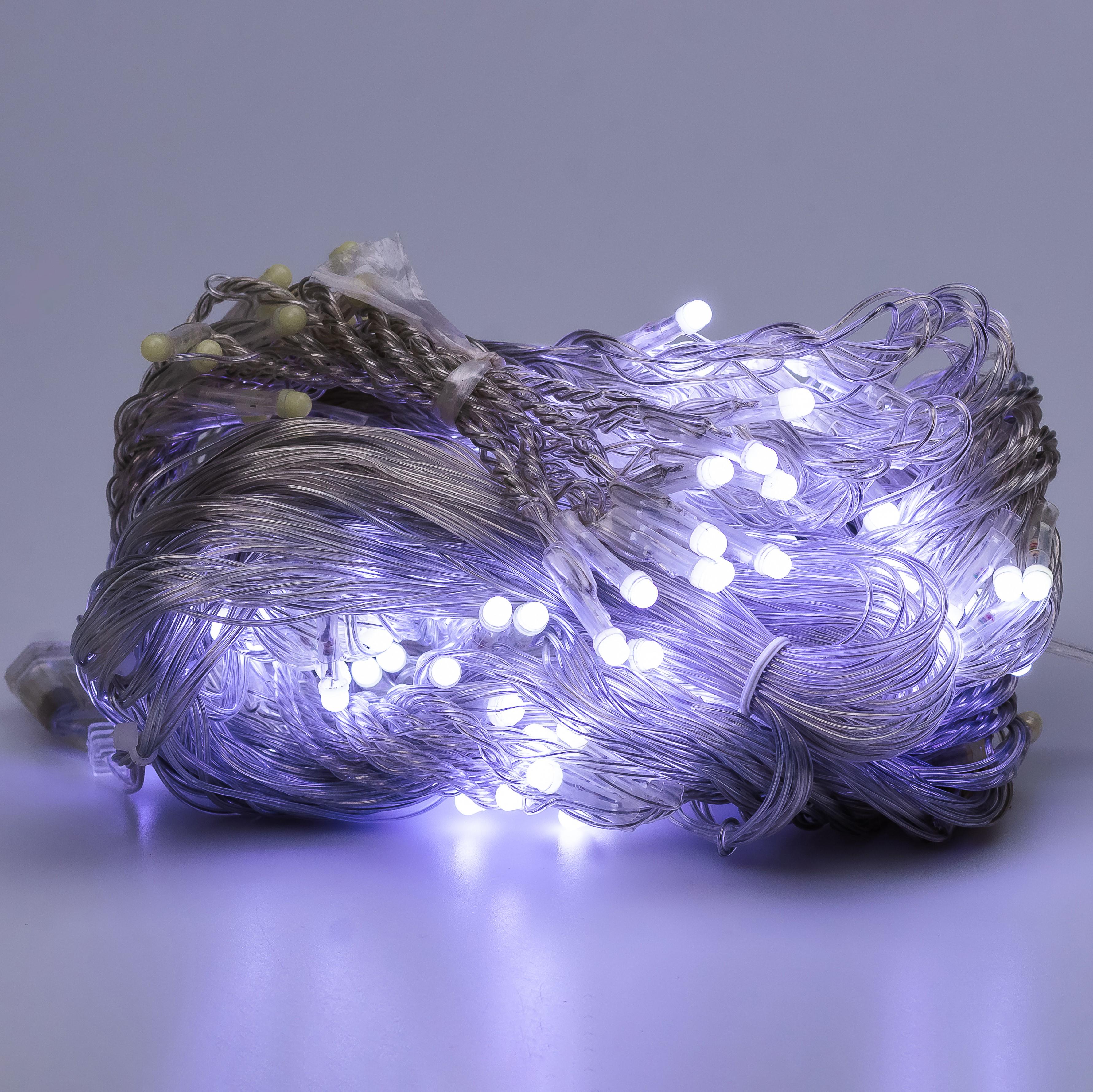 Гирлянда-штора GarlandoPro ZWM2320LEDW светодиодная 144 LED из ПВХ 3х2 м Белый (118-107-ZWM2320LEDW)