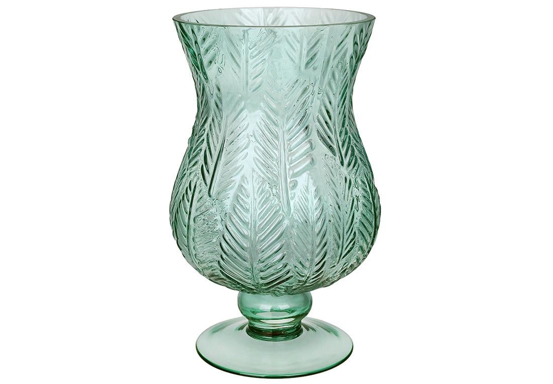 Ваза стеклянная BonaDi Розалин 24 см Зеленый (591-401)