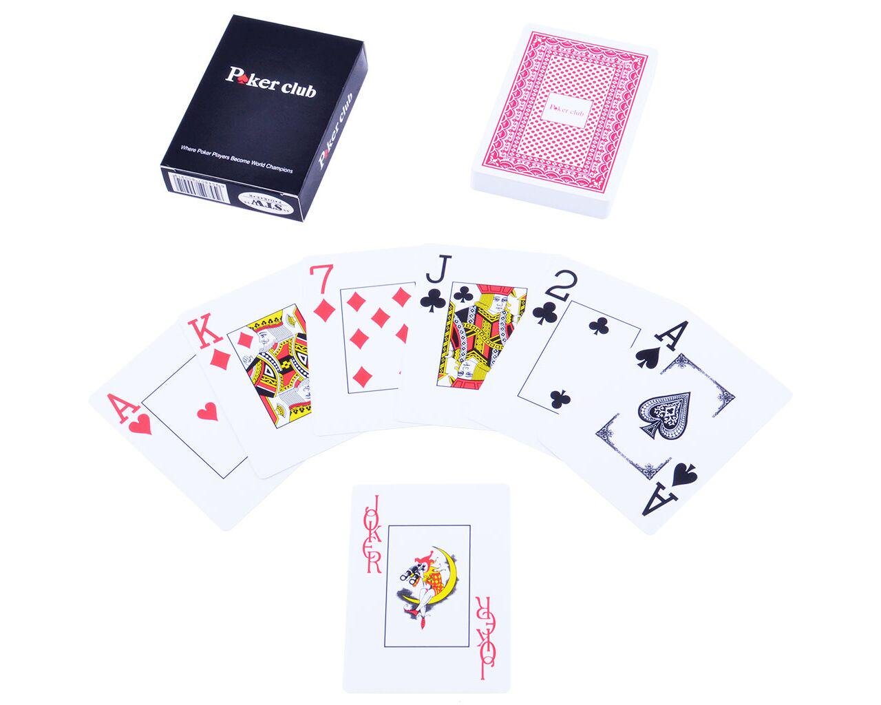 Игральные карты Poker Club колода 54 шт Red