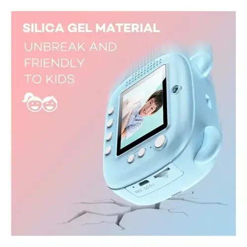 Фотоапарат дитячий цифровий M3 з миттєвим друком та термопапером 12Мп Синій (9372) - фото 6 Фотоапарат дитячий цифровий M3 з миттєвим друком та термопапером 12Мп Синій (9372) - фото 6