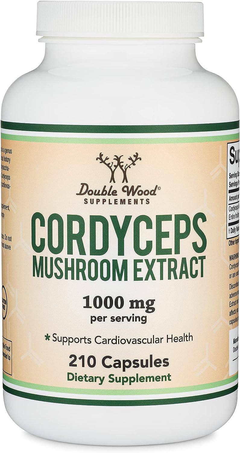 Кордицепс Double Wood Supplements Cordyceps Mushroom Extract 1000 mg 210 capsules Кордицепс Double Wood Supplements Cordyceps Mushroom Extract 1000 mg 210 capsules