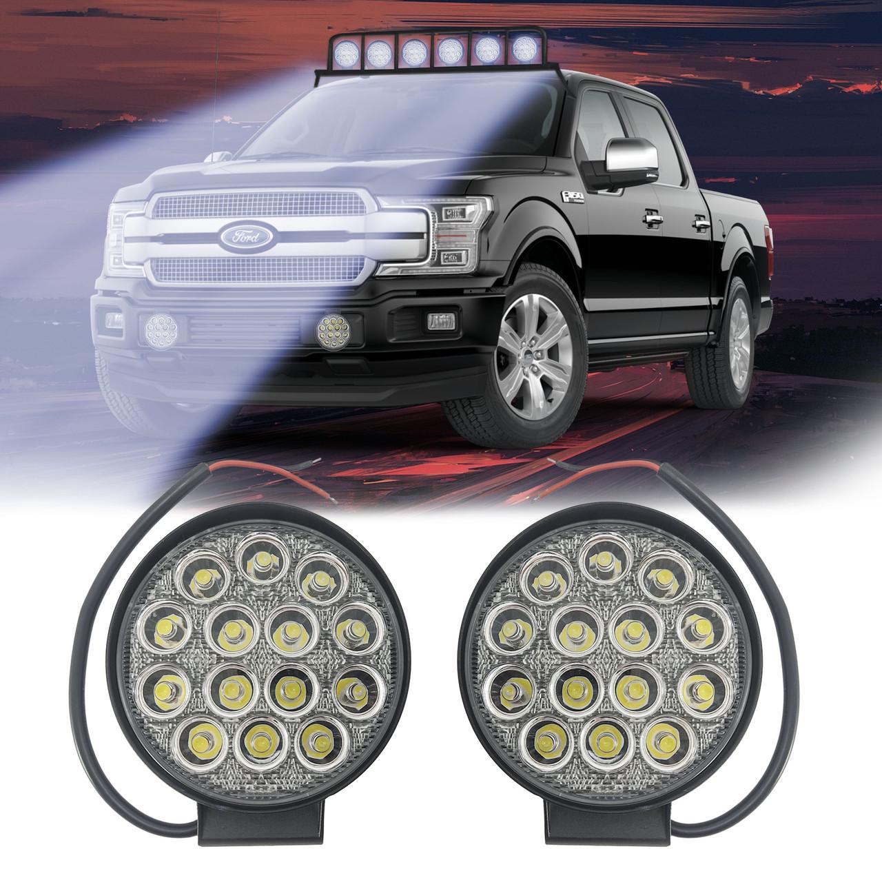 Комплект LED фар 14 диодов 42Вт CREE OSRAM - фото 5 Комплект LED фар 14 диодов 42Вт CREE OSRAM - фото 5