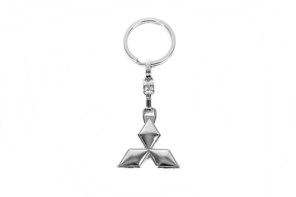 Металлический брелок с логотипом Mitsubishi Davs Auto для Mitsubishi нержавеющая сталь Хром