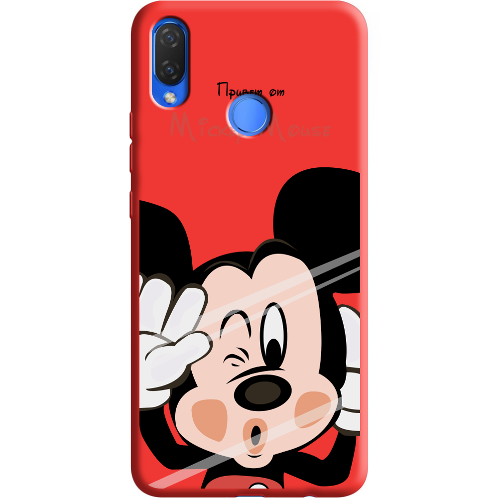 Чехол Boxface Huawei P Smart Plus Mister M Красный силикон (34912-cc58-36133)