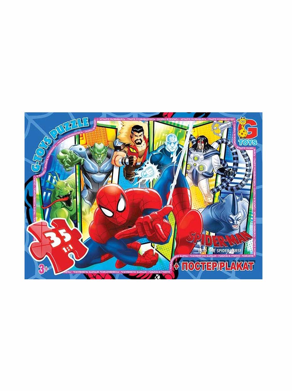 Пазлы G-Toys из серии Человек-паук 35 эл. (SM900)