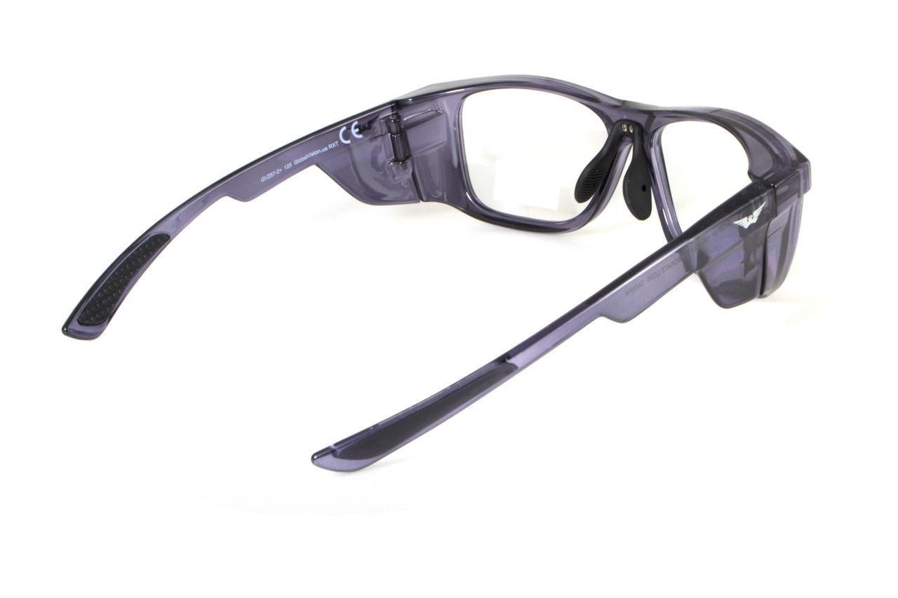 Очки под диоптрии Global Vision RX-T Gray rx-able в темно-серой полупрозрачной оправе Прозрачный - фото 5