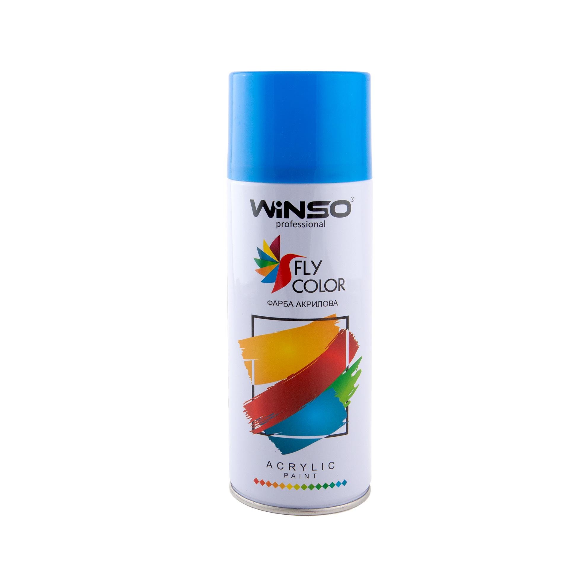 Краска акриловая Winso Spray 450 мл Синий (TRAFFIC BLUE/RAL5017) - фото 1