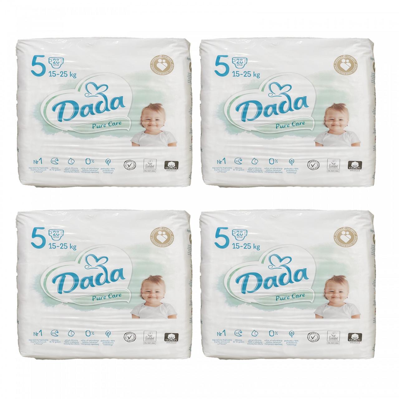 Підгузки дитячі Dada Pure Care 5 15-25 кг 112 шт. (2023065519)